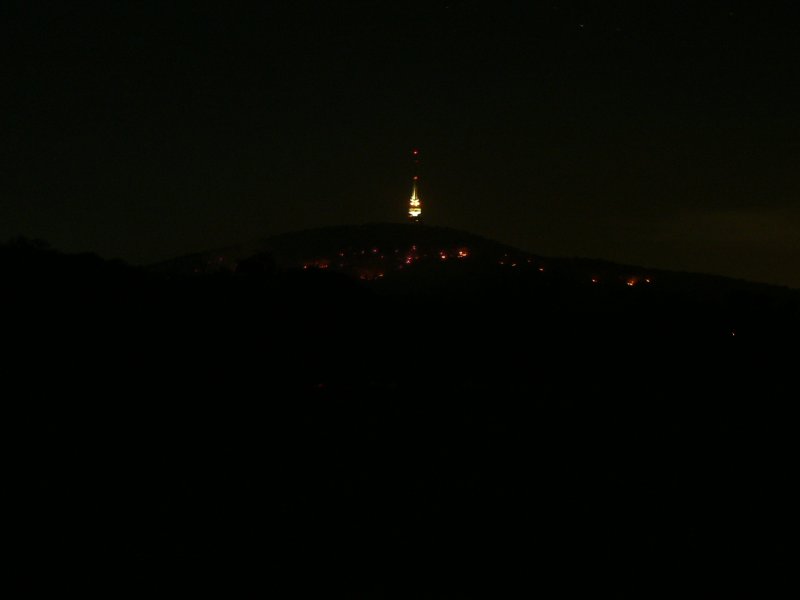 Flammes dans la Black Montain 